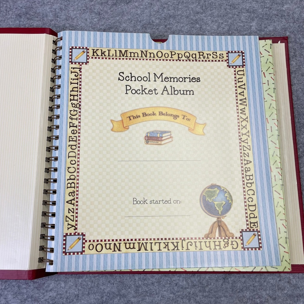 2005 Debbie Mumm School Days Keepsake Memory Pocket Album K-12 Red Scrapbook - Picture 9 of 16